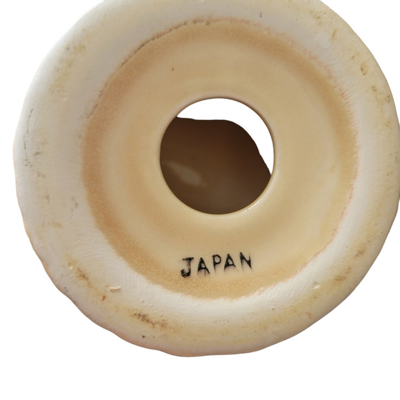 Ceramic Flower Basket Signed Japan Wicker looking Basket Excellent condition - Picture 3 of 8